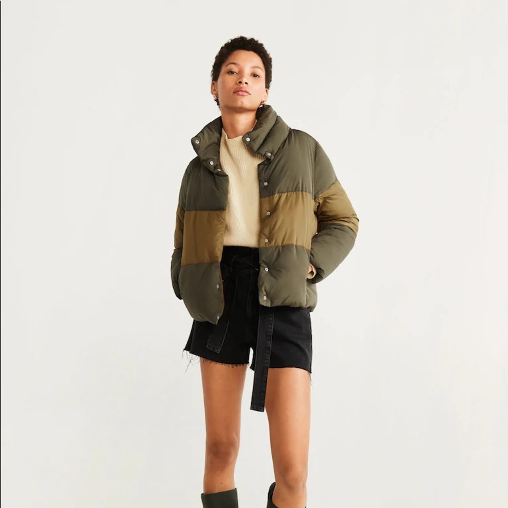 Water-repellent quilted coat